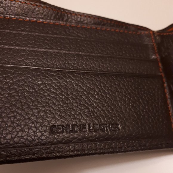 Robert Graham Brown Leather Paisley Embossed Wallet - Picture 5 of 7